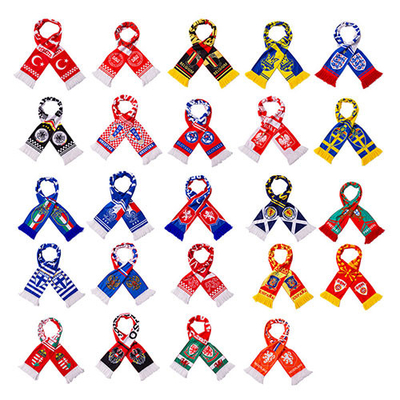 National Soccer Scarf Qatar Espana Brazil Portugal France Football Fans Scarves
