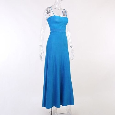 OEM Women's skirt 2022 Autumn new sexy polyester  wool sleeveless skirt dress