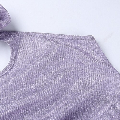 OEM Summer newpolyester sleeveless parties sexy slim hot girl stereo flower design hanging neck top suits