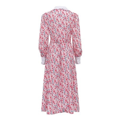 OEM Print Long Skirt Doll Collars Polyester European American Long Sleeved