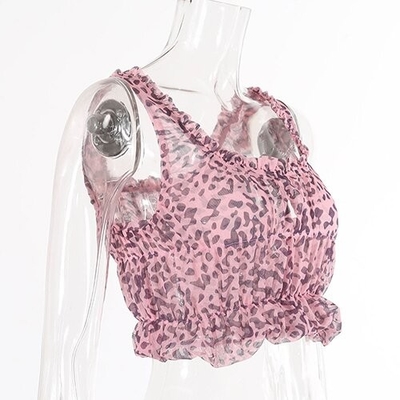 OEM European and American women's clothing new sexy polyester square neck folds slim vest