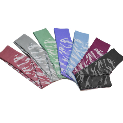 Custom GYM Fitness Apparel OEM Seamless Camo Leggings