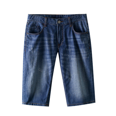 Summer Casual Loose Fit Denim Shorts Mens Polo Jean Shorts