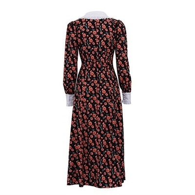 OEM Print Long Skirt Doll Collars Polyester European American Long Sleeved