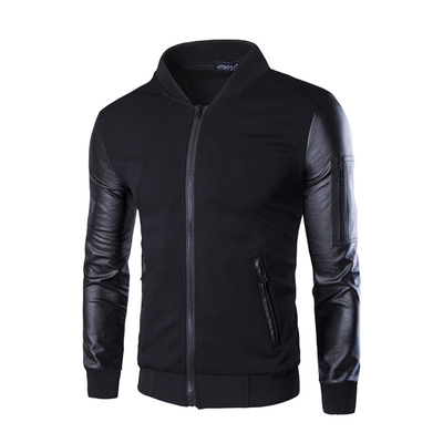 Water Resistance Spring Polyester Cotton Jacket Long Sleeve Windbreaker Coat Mens