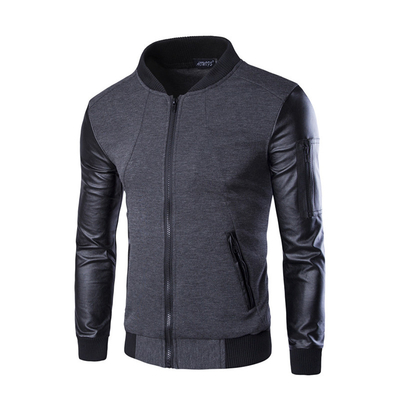 Water Resistance Spring Polyester Cotton Jacket Long Sleeve Windbreaker Coat Mens