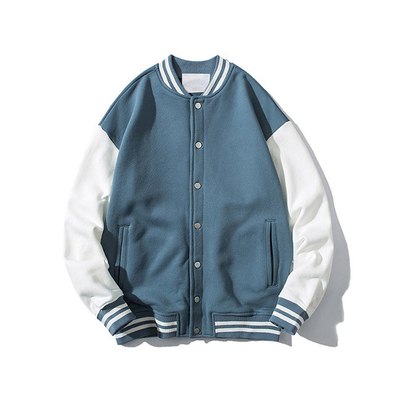 Contracted All Match Baseball Varsity Jackets Clanging Color Stand Collar